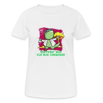 Ich bin Chemiker - Vertrau mir - Frauen T-Shirt atmungsaktiv - Weiß - Vorne - AI Model Female 172 dark (172cm)