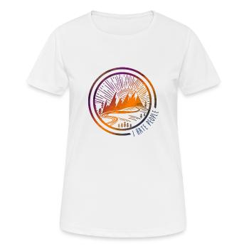 Je déteste les gens - Je déteste les gens - T-shirt respirant Femme - blanc - Devant - AI Model Female 172 dark (172cm)
