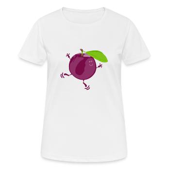 Mr. Plum - Women's Breathable T-Shirt - white - Front - AI Model Female 172 dark (172cm)