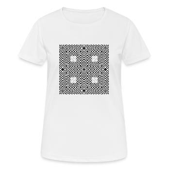 abstraction - T-shirt respirant Femme - blanc - Devant - AI Model Female 172 dark (172cm)
