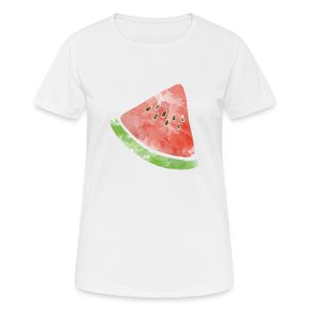 Melone - Frauen T-Shirt atmungsaktiv - Weiß - Vorne - AI Model Female 172 dark (172cm)