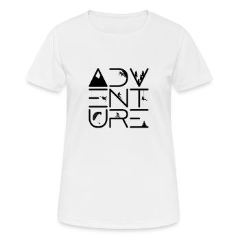 AVENTURE - Aventure - Sports - T-shirt respirant Femme - blanc - Devant - AI Model Female 172 dark (172cm)