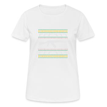 WAFFEN SHIRT WEIHNACHTEN LUSTIGES MUSTER - Frauen T-Shirt atmungsaktiv - Weiß - Vorne - AI Model Female 172 dark (172cm)