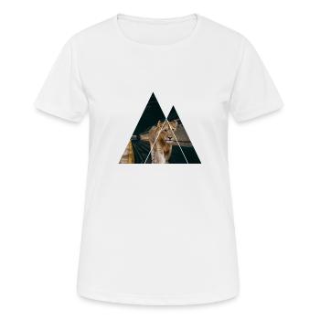 Löwenbaby in U-Bahn - Frauen T-Shirt atmungsaktiv - Weiß - Vorne - AI Model Female 172 dark (172cm)