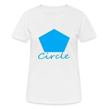 Wrong Circle Shape - Women's Breathable T-Shirt - white - Front - AI Model Female 172 dark (172cm)