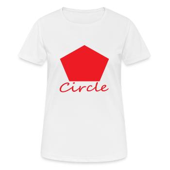 Wrong Circle Shape - Women's Breathable T-Shirt - white - Front - AI Model Female 172 dark (172cm)