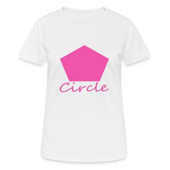 Wrong Circle Shape - Women's Breathable T-Shirt - white - Front - AI Model Female 172 dark (172cm)