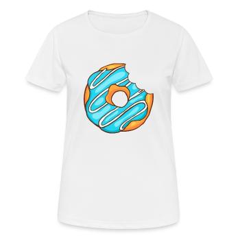 Donuts Confiserie Cookie Törtchen Kuchen Torten - Frauen T-Shirt atmungsaktiv - Weiß - Vorne - AI Model Female 172 dark (172cm)