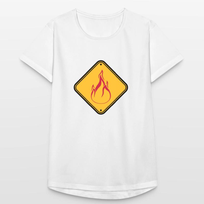 Shield note warning caution caution danger feu Women's Breathable T-Shirt