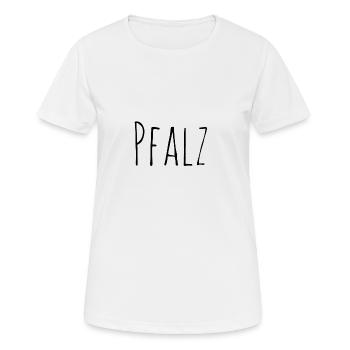 Pfalz - Frauen T-Shirt atmungsaktiv - Weiß - Vorne - AI Model Female 172 dark (172cm)