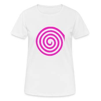 spiral - Women's Breathable T-Shirt - white - Front - AI Model Female 172 dark (172cm)