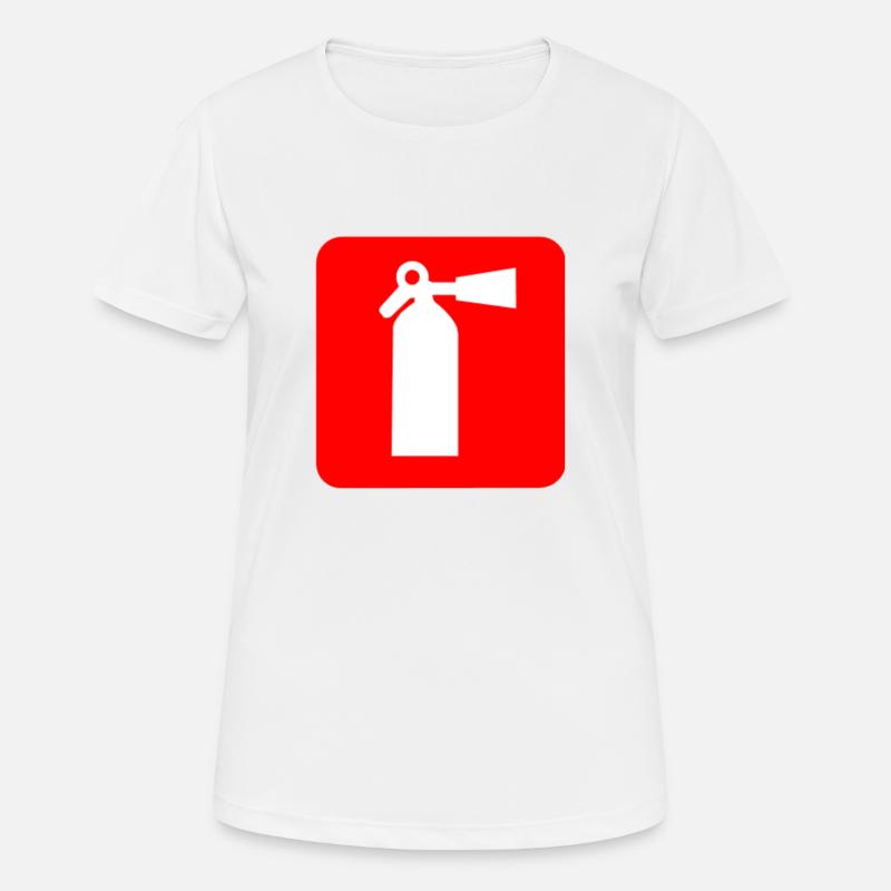 extinguisher - Women's Breathable T-Shirt - white