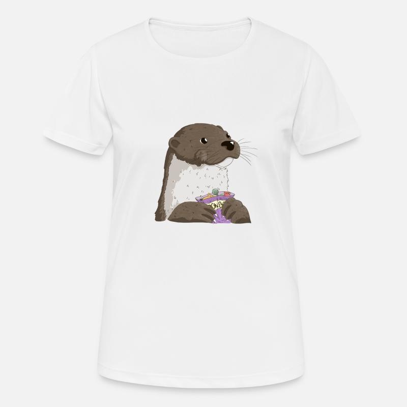 otter sweets - Women's Breathable T-Shirt - white