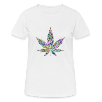 weed - Women's Breathable T-Shirt - white - Front - AI Model Female 172 dark (172cm)