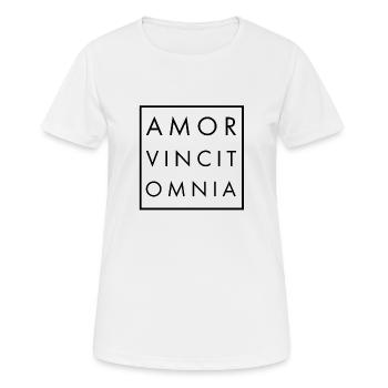 Amor gagner omnia N - T-shirt respirant Femme - blanc - Devant - AI Model Female 172 dark (172cm)