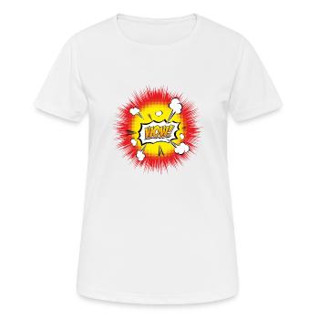 WOW EXPLOSION - T-shirt respirant Femme - blanc - Devant - AI Model Female 172 dark (172cm)