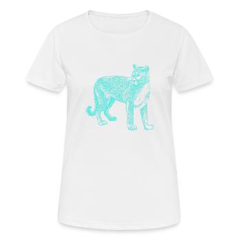 panther - Women's Breathable T-Shirt - white - Front - AI Model Female 172 dark (172cm)