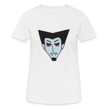 Halloween Vampir Graf Dracula - Frauen T-Shirt atmungsaktiv - Weiß - Vorne - AI Model Female 172 dark (172cm)