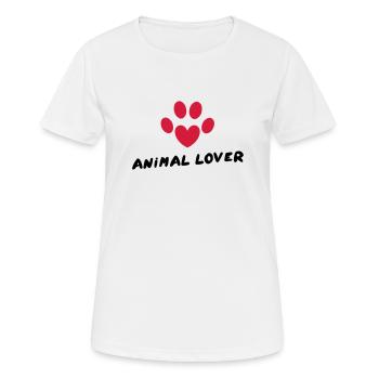 Animal Lover - Women's Breathable T-Shirt - white - Front - AI Model Female 172 dark (172cm)