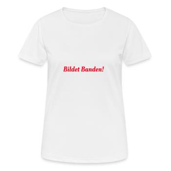 Bildet Banden - Frauen T-Shirt atmungsaktiv - Weiß - Vorne - AI Model Female 172 dark (172cm)