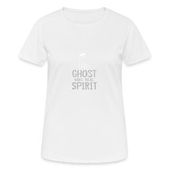 Geist mit Seele - Frauen T-Shirt atmungsaktiv - Weiß - Vorne - AI Model Female 172 dark (172cm)