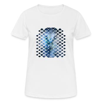 Stier - Frauen T-Shirt atmungsaktiv - Weiß - Vorne - AI Model Female 172 dark (172cm)