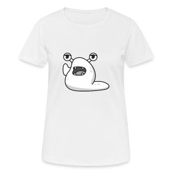 Schnecke Ungeheuer Halloween Geschenk comic lustig - Frauen T-Shirt atmungsaktiv - Weiß - Vorne - AI Model Female 172 dark (172cm)