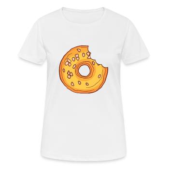 Donuts Confiserie Cookie Törtchen Kuchen Torten - Frauen T-Shirt atmungsaktiv - Weiß - Vorne - AI Model Female 172 dark (172cm)