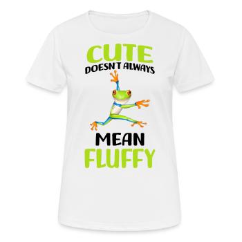 Frosch - Frauen T-Shirt atmungsaktiv - Weiß - Vorne - AI Model Female 172 dark (172cm)