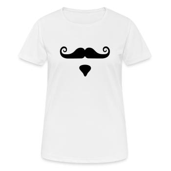 Bart - Frauen T-Shirt atmungsaktiv - Weiß - Vorne - AI Model Female 172 dark (172cm)