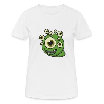 Monster eyes gift halloween funny fantasy - Women's Breathable T-Shirt - white - Front - AI Model Female 172 dark (172cm)