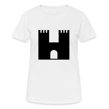 castle - Women's Breathable T-Shirt - white - Front - AI Model Female 172 dark (172cm)