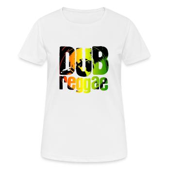 Dub reggae - T-shirt respirant Femme - blanc - Devant - AI Model Female 172 dark (172cm)