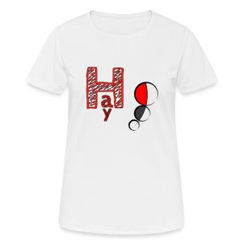 cool message - Women's Breathable T-Shirt - white - Front - AI Model Female 172 dark (172cm)