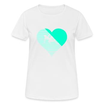 bouldering - T-shirt respirant Femme - blanc - Devant - AI Model Female 172 dark (172cm)