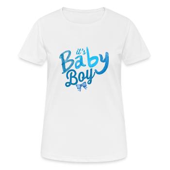 idée de cadeau naissance bébé enfant né naissance - T-shirt respirant Femme - blanc - Devant - AI Model Female 172 dark (172cm)