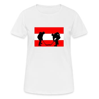 Austria, my country, my flag! - Women's Breathable T-Shirt - white - Front - AI Model Female 172 dark (172cm)