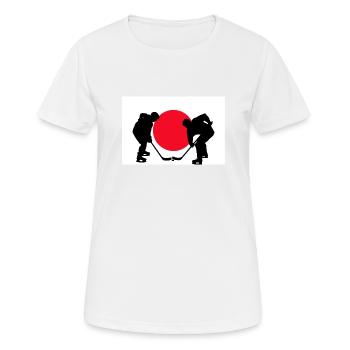 FlaggeJapan - Frauen T-Shirt atmungsaktiv - Weiß - Vorne - AI Model Female 172 dark (172cm)