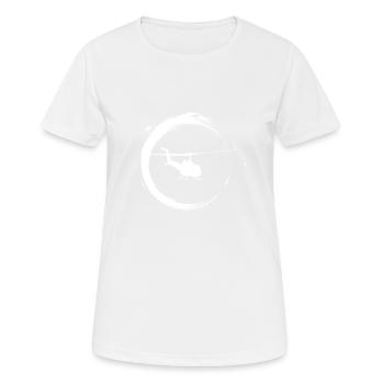 Hubschrauber - Frauen T-Shirt atmungsaktiv - Weiß - Vorne - AI Model Female 172 dark (172cm)