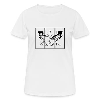 Mauvais garçon - Villain - T-shirt respirant Femme - blanc - Devant - AI Model Female 172 dark (172cm)