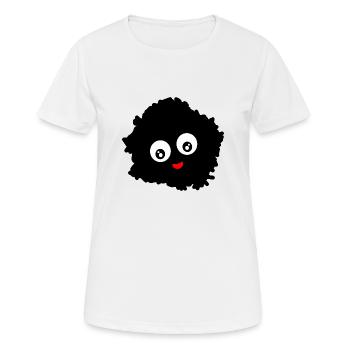 Peluche peluche Pompon peluche de laine - T-shirt respirant Femme - blanc - Devant - AI Model Female 172 dark (172cm)