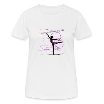 dancer - Women's Breathable T-Shirt - white - Front - AI Model Female 172 dark (172cm)