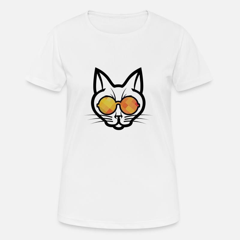 Matrix cat - Women's Breathable T-Shirt - white