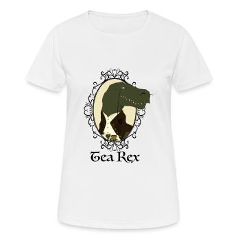 Tea Rex - Women's Breathable T-Shirt - white - Front - AI Model Female 172 dark (172cm)