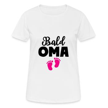 Bald Oma Mädchen Baby Großmutter - Frauen T-Shirt atmungsaktiv - Weiß - Vorne - AI Model Female 172 dark (172cm)