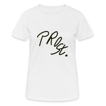 Prost! - Frauen T-Shirt atmungsaktiv - Weiß - Vorne - AI Model Female 172 dark (172cm)