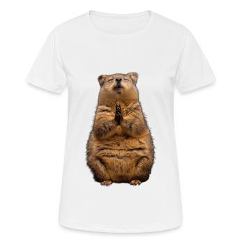 Quokka - Frauen T-Shirt atmungsaktiv - Weiß - Vorne - AI Model Female 172 dark (172cm)