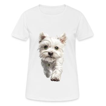 Maltesisch - Frauen T-Shirt atmungsaktiv - Weiß - Vorne - AI Model Female 172 dark (172cm)