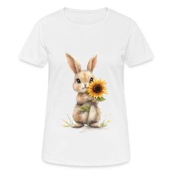 Elefant - Frauen T-Shirt atmungsaktiv - Weiß - Vorne - AI Model Female 172 dark (172cm)