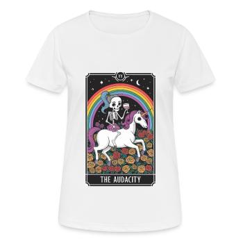 Tarotkarte - Frauen T-Shirt atmungsaktiv - Weiß - Vorne - AI Model Female 172 dark (172cm)